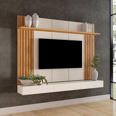 Imagem de Painel Home Para Tv Até 84 Polegadas 220cm Supreme Carvalho Oro - Off-white