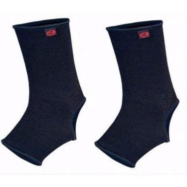 Imagem de Tornozeleira Elástica Realtex Par - Preto P