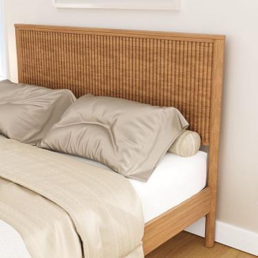 Imagem de Cabeceira Para Cama Casal Oiti Cabecasa Madeiramadeira Marrom