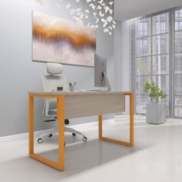 Imagem de Mesa Madeira 134cm X 60cm M134-60p25 Nogueira Laranja