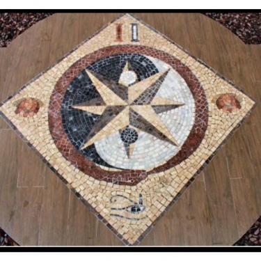 Imagem de Piso Maçom Em Mosaico I Tamanho 90cm