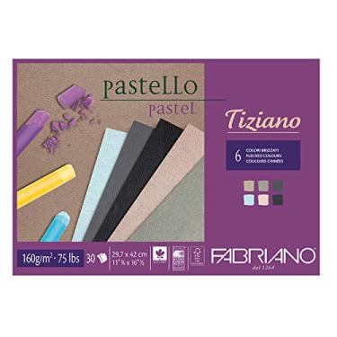 Imagem de Fabriano - Tiziano - 46229742 - Bloco de papel pastel - A3-30 folhas - 6 cores