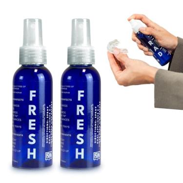 Imagem de Rad Health Inc Fresh, Limpador Natural Para Protetores Bucais Com Peróxido De Hidrogênio Grau Alimentício, Fórmula Fácil Usar E Sem Enxágue Retentores, Alinhadores, Dentaduras Muito Mais, Pacote 2,