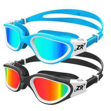 Imagem de Kids Swim Goggles, 2 Packs G1MINI Polarized Swimming Goggles for Girls and Boys, UV Protection Anti-Fog for Child and Youth （RedLens+GoldLens）