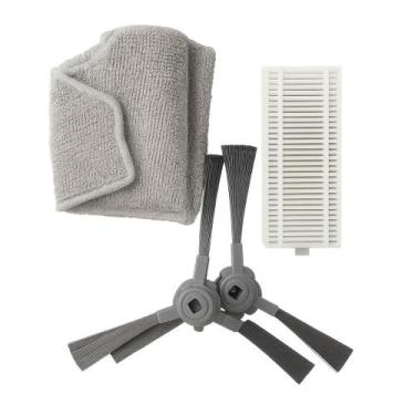 Imagem de Kit Reposição para Aspirador Robô AMGR3  2 Escovas Laterais Filtro HEP