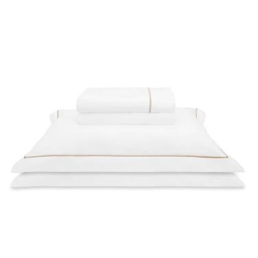 Imagem de Jogo De Cama Queen 300 Fios Lazio - Kacyumara Branco
