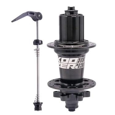 Imagem de BestPartsCom Cubo de freio a disco KOOZER XM490 de 32 furos de alumínio ultraleve MTB Mountain Bike Cubo traseiro de liberação rápida (qr) 10 x 135 mm preto para Shimano 8-11 velocidades e SRAM 8-10