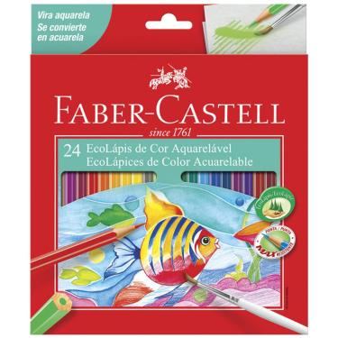 Imagem de Lápis de cor 24 cores aquarelável 120224G Faber-Castell