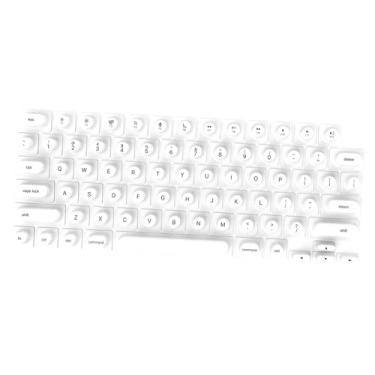 Imagem de ZGUZMCMK Capa de Teclado para Unhas Compridas, Película de Silicone para Teclado, Acessórios para Nail Art, Elevada para Digitação em Jogos, Branco