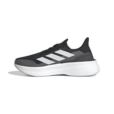 Imagem de adidas Ultraboost 5X Tênis de corrida masculino, Preto/Branco/Carbono, 45