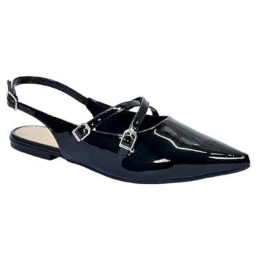 Imagem de Sapatilha Sua Cia Slingback Verniz 8189.15609 Preto