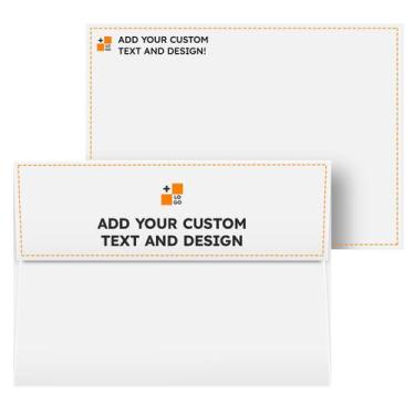 Imagem de Personalize envelopes de convite A7, pacote com 100 impressões superfi