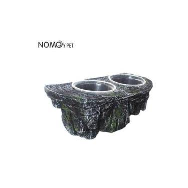 Imagem de Nomoy Pet Ns-142 Comedouro Rocha Duplo 19x9x8,7cm