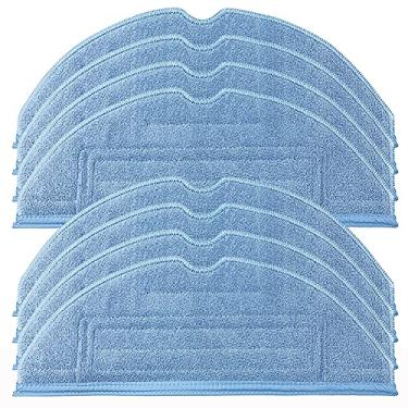 Imagem de HUAYUWA Kit de acessórios para aspirador de pó compatível com Roborock S7 MaxV Ultra/S7max/S7/T7S/T7Splus/G10/G10S/G10Spro/G10Spure (8 panos de limpeza de panos de limpeza de panos)