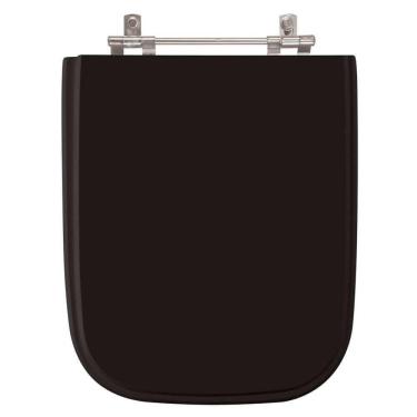 Imagem de Assento Sanitario Poliester Tivoli Preto Para Vaso Ideal Standard