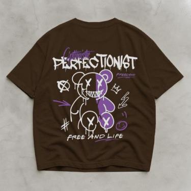 Imagem de Camiseta Oversized Academia Algodão Estilo Y2k Moda Moderna - Helvog, 