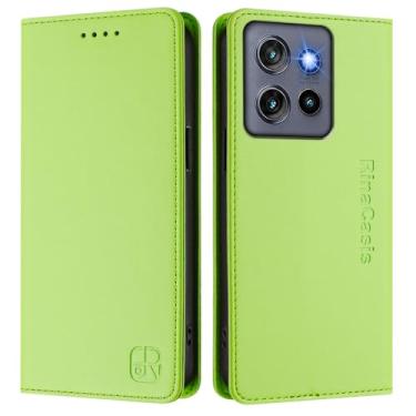 Imagem de LEMAXELERS Capa carteira para Moto G Stylus 5G 2025 com suporte para cartão com bloqueio de RFID, proteção total magnética, capa de telefone de couro à prova de choque para Motorola G Stylus 5G 2025