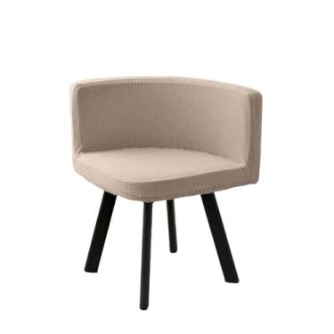 Imagem de Capa para cadeira triangular de 1/2/4/6 peças, capa curva para cadeira de jantar, assento baixo, decoração para escritório, hotel e casa (2 peças/cáqui)