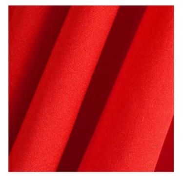 Imagem de Saia de mesa plissada branca, cortinas para cenário de casamento, toalhas de mesa para aniversário, banquete, palco, saia de seda, evento, festa, vermelho, A50cm x C300cm