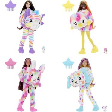 Imagem de Barbie Cutie Reveal Boneca Surpresa Série Animal de Pelúcia 10 Acessórios (Não é Possível Escolher a Boneca)