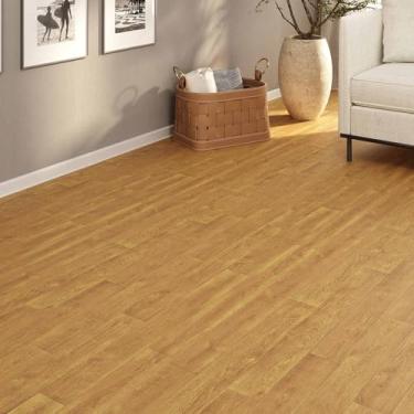 Imagem de Piso Vinílico Em Manta PVC 0,7mm Antiderrapante 16m² Imita Madeira Fosco 0,7MM (Maranelo)