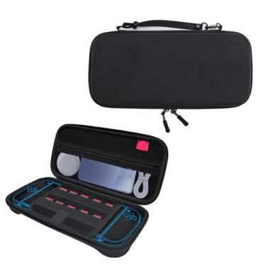 Imagem de Tangxi Caixa de Transporte para o Interruptor 2 2025 Versão, Eva Hard Shell Portátil Sagão de Armazenamento Com 10 Bolsos de Cartão de Jogo, para SwitchII 2 Controlador Acessórios do (Preto)