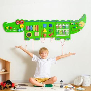 Imagem de Sensory Wall Activity Cube nigwet Crocodile para crianças