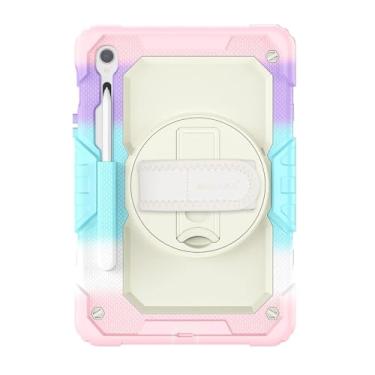 Imagem de SaharaCase – Capa resistente série Raider com alça de mão para Galaxy Tab S10 FE /S9/S9 FE, Sunset Sorbet, (TB00464)