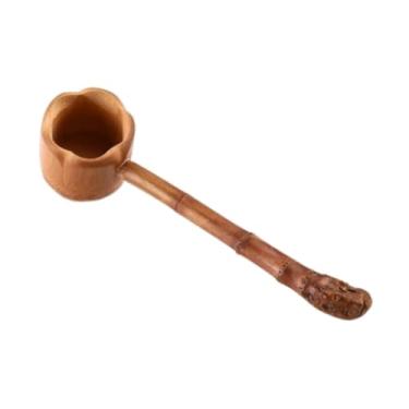 Imagem de Ｂｅｓｇａ Colher de bambu com cabo longo, colher para chá Matcha, utensílio para cerimônia do chá, fácil de limpar para cozinha de restaurante doméstico, 21cm