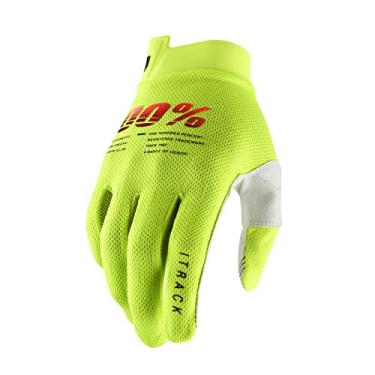Imagem de 100% ITRACK Luvas de motocross ultraleves - Equipamento de proteção leve MX Dirt Bike e Powersport Racing (GG - FLUO AMARELO)