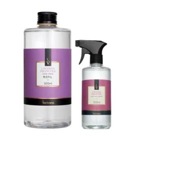 Imagem de Kit Agua Spray 500ml + Refil 1 Litro Peonia Garden Via Aroma Para Casa