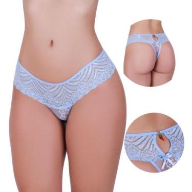 Imagem de Kit 3 Calcinha de Renda e Biju Tanga Lingerie Pingente - NAKA MODAS, G