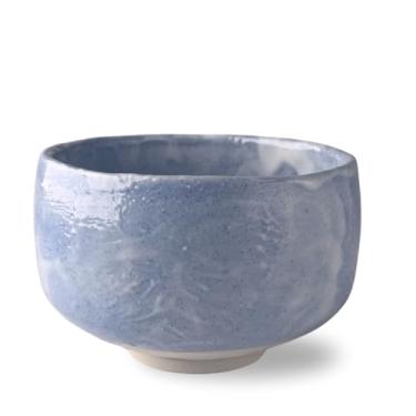 Imagem de Tigela Matcha Ao Shino "Tataki" (Chawan) – 479 ml – Grés | Mino Ware, Feito no Japão