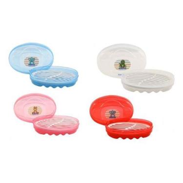 Imagem de Saboneteira Infantil Com Tampa Para Bebê Estampada Baby Nany
