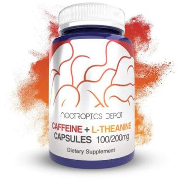 Imagem de Suplemento Nootropics Depot Cafeína L-Teanina 180 cápsulas