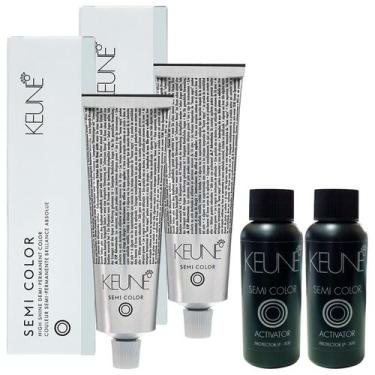 Imagem de KIt 2 Tintas Semi Color Keune 60ml +Semi Color Ativador 60ml, Soft Pin