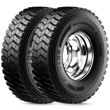 Imagem de 2 Pneu Aro 22.5 295/80R22.5 Aeolus Neo Construct D 152/148L