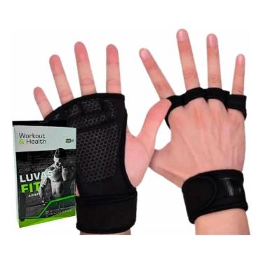 Imagem de Luva Neoprene Academia Fitness Crossfit Musculação Com Punho