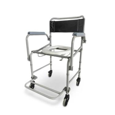 Imagem de Cadeira de Banho Higiênica Dobrável e Desmontável Dellamed D40 com Rod