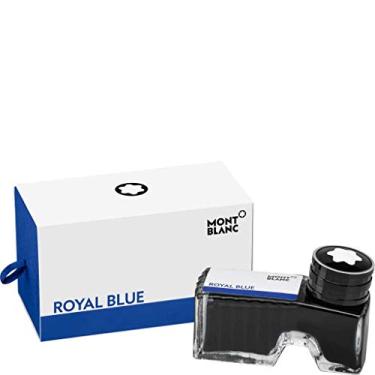 Imagem de Montblanc Frasco de tinta azul royal 105192 – Refil de tinta de qualidade premium em azul escuro para canetas-tinteiro, pena e canetas de caligrafia – Poço de tinta de 60 ml