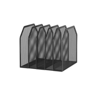 Imagem de Organizador de arquivos de mesa Organizador de mesa vertical seção, suporte pasta arquivo malha para escritório e casa(Pequeno)