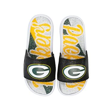 Imagem de Green Bay Packers NFL – Sapatilha feminina com glitter – M