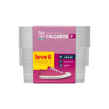 Imagem de Conjunto De Caixa Para Sapatos Pequena Leve 6 Pague 5 N° 28 Ao 34 Ordene