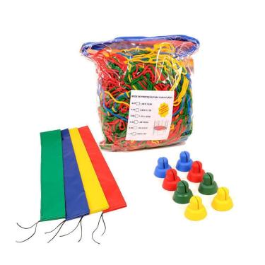 Imagem de Kit Para Cama Elástica 4,27M Com Rede 8 Capas E 8 Ponteiras