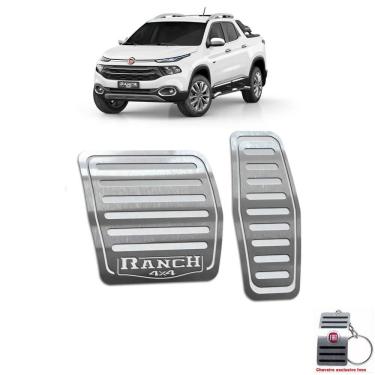 Imagem de Pedaleira Automático Fiat Toro Ranch 2016 A 2021 Prata