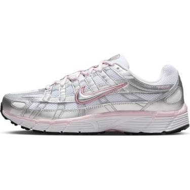 Imagem de Nike Tênis feminino P-6000 (branco/rosa elementar/preto/prata metálico), Branco/Rosa Elementar/Preto/Prata Metálica, 35
