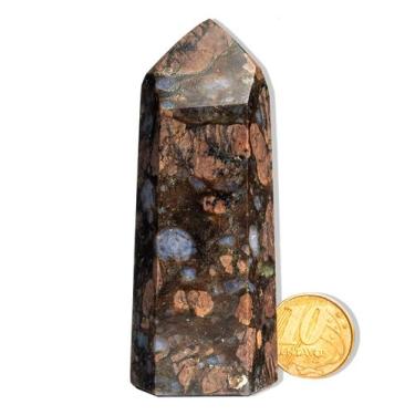 Imagem de Ponta Riolita Rosa Pedra Natural 7 a 8cm 100 a 150g Tipo B - Cristaisd