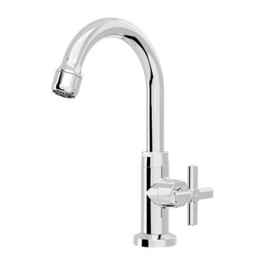 Imagem de Torneira Lavatório Bica Alta Cromada 1/2 Com Redutor De Vazão - Blukit