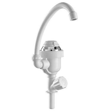 Imagem de Torneira Elétrica Bica Alta 127v 4400w Branca - 3 Temperaturas - Sintex