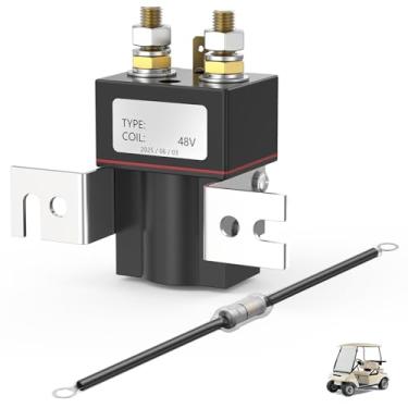 Imagem de Panglong Club Car 48V 4 Terminal Albright Solenóide Bobina com Resistor Conjunto para 1995-Up Ds e 2004-2008 Precedent Golf Carts Oem# 101908701 102774701 5722